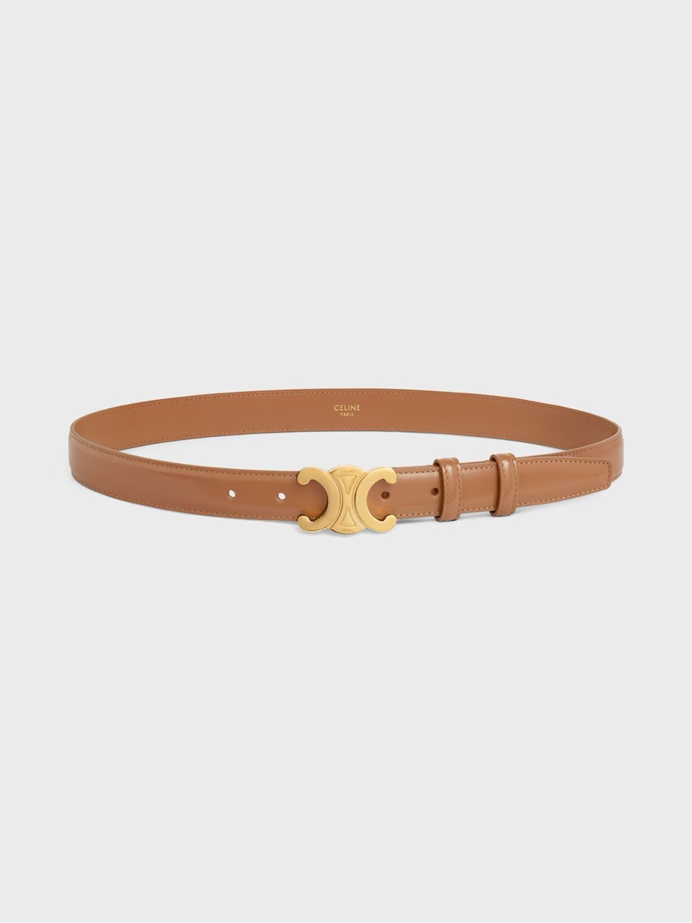 CELINE TRIOMPHE BELT 25MM IN TAURILLON LEATHER